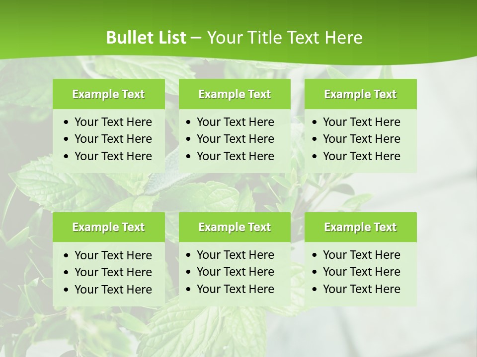 Seasoning True Myrtle Ingredient PowerPoint Template