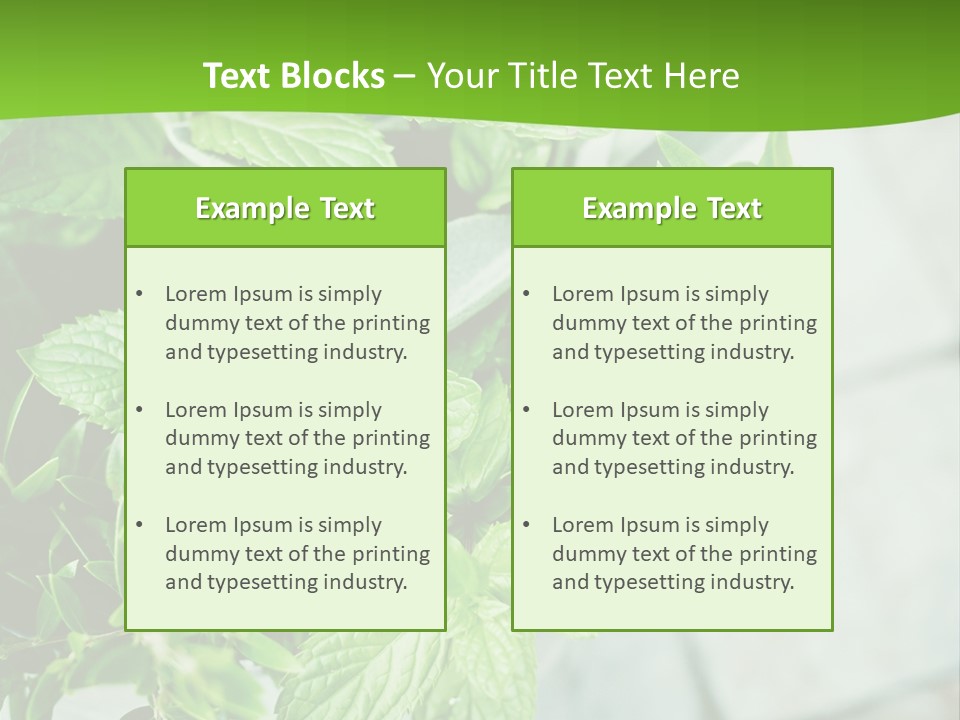 Seasoning True Myrtle Ingredient PowerPoint Template