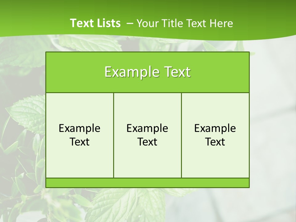 Seasoning True Myrtle Ingredient PowerPoint Template