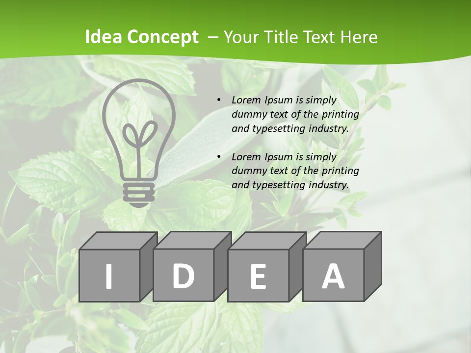 Seasoning True Myrtle Ingredient PowerPoint Template