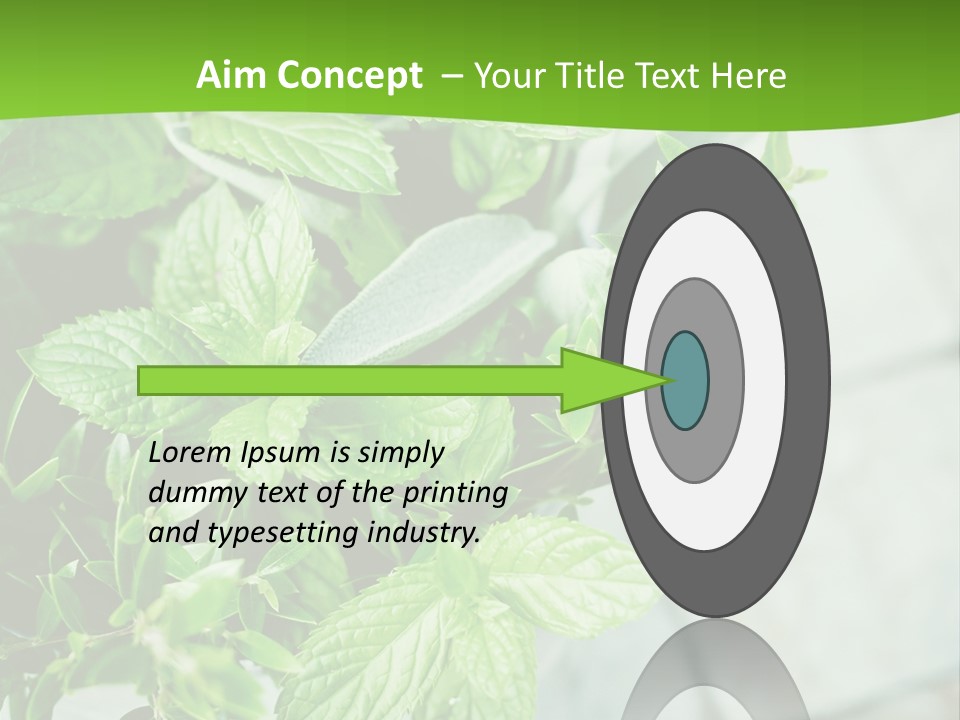 Seasoning True Myrtle Ingredient PowerPoint Template