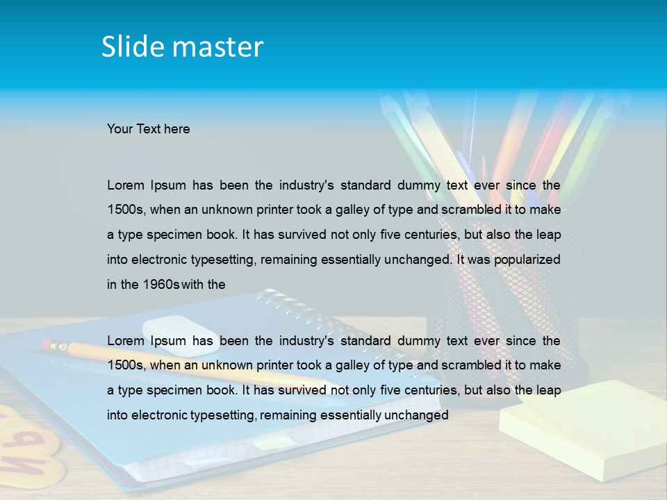 Chalkboard Piled Pile PowerPoint Template