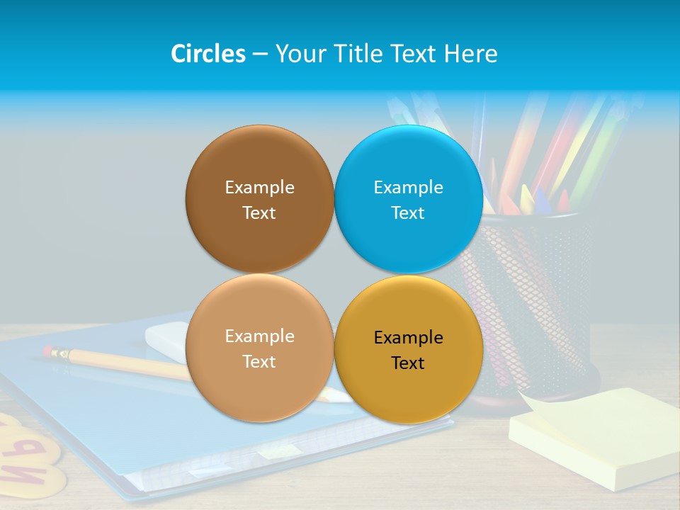 Chalkboard Piled Pile PowerPoint Template