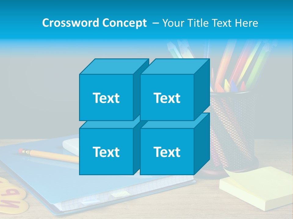 Chalkboard Piled Pile PowerPoint Template