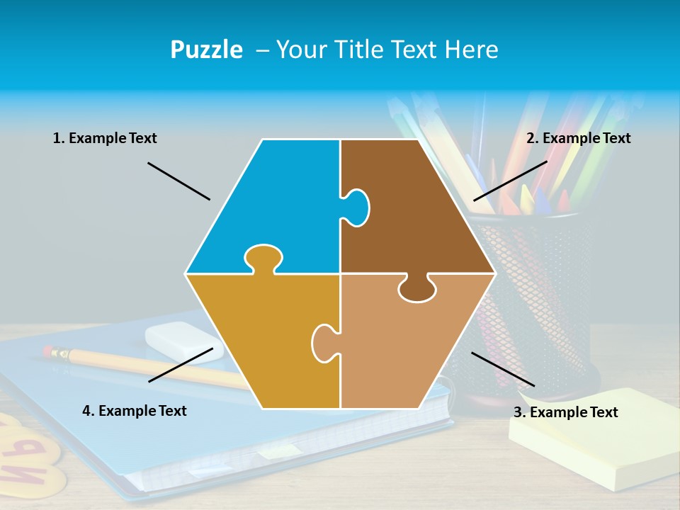 Chalkboard Piled Pile PowerPoint Template