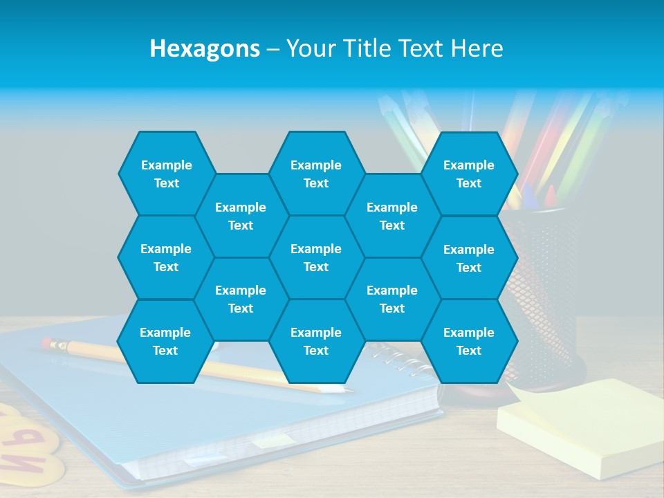 Chalkboard Piled Pile PowerPoint Template