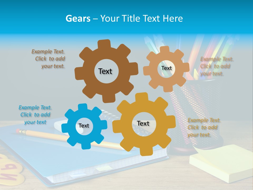 Chalkboard Piled Pile PowerPoint Template