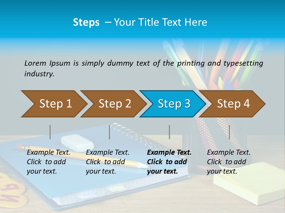 Chalkboard Piled Pile PowerPoint Template
