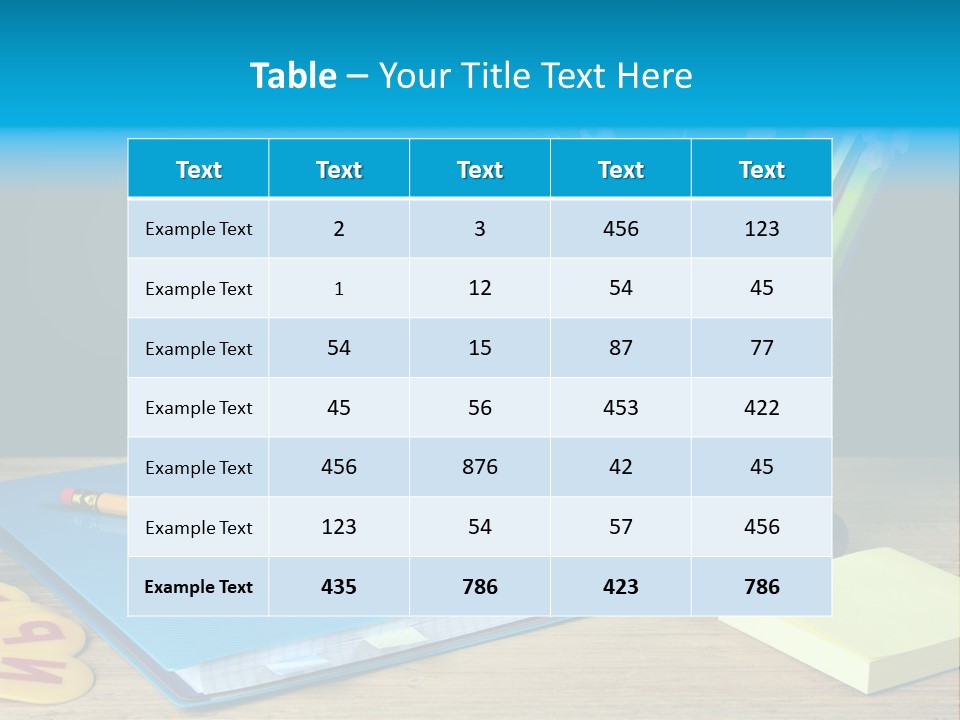 Chalkboard Piled Pile PowerPoint Template