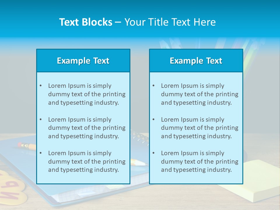 Chalkboard Piled Pile PowerPoint Template