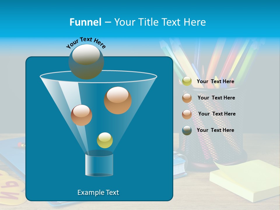 Chalkboard Piled Pile PowerPoint Template