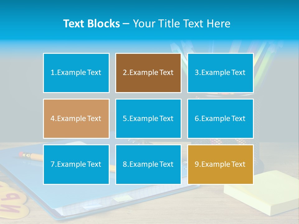 Chalkboard Piled Pile PowerPoint Template