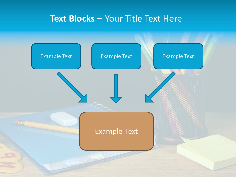 Chalkboard Piled Pile PowerPoint Template