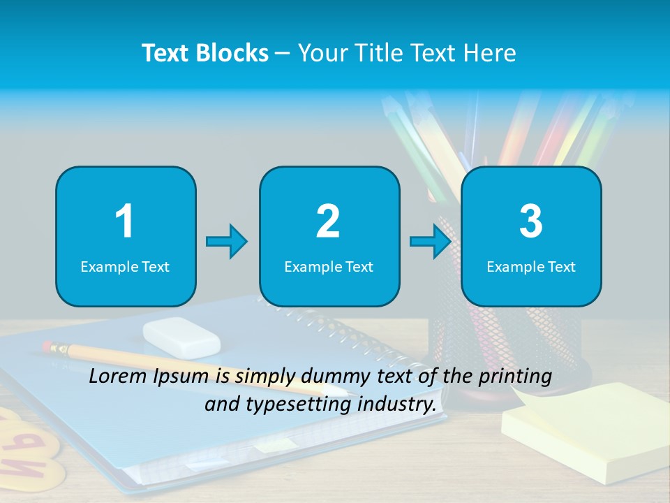 Chalkboard Piled Pile PowerPoint Template