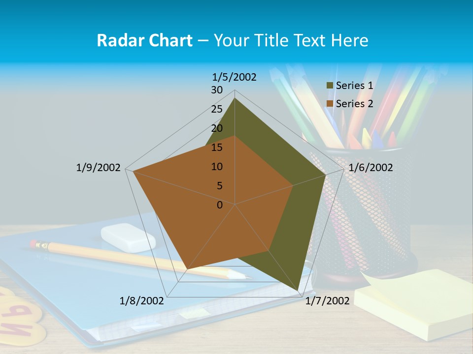Chalkboard Piled Pile PowerPoint Template