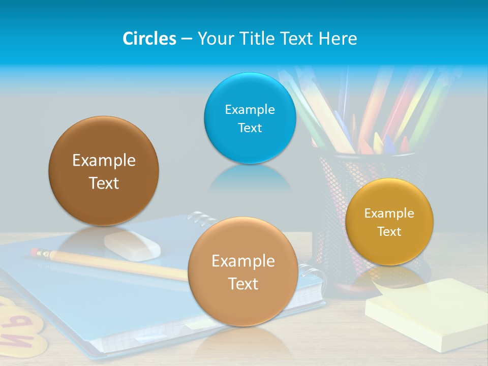 Chalkboard Piled Pile PowerPoint Template