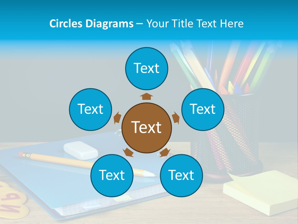 Chalkboard Piled Pile PowerPoint Template