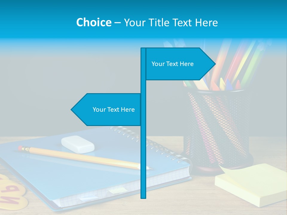 Chalkboard Piled Pile PowerPoint Template