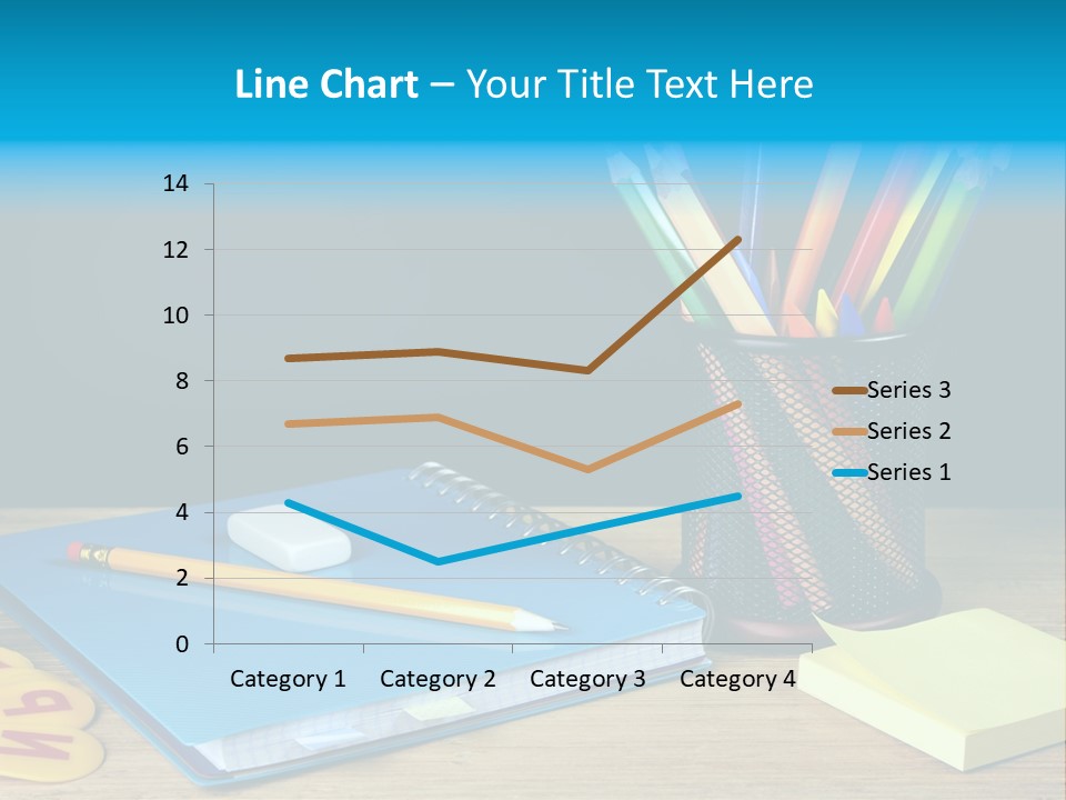 Chalkboard Piled Pile PowerPoint Template