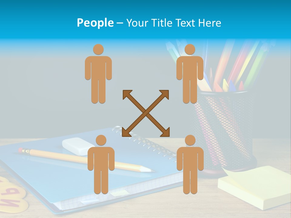 Chalkboard Piled Pile PowerPoint Template