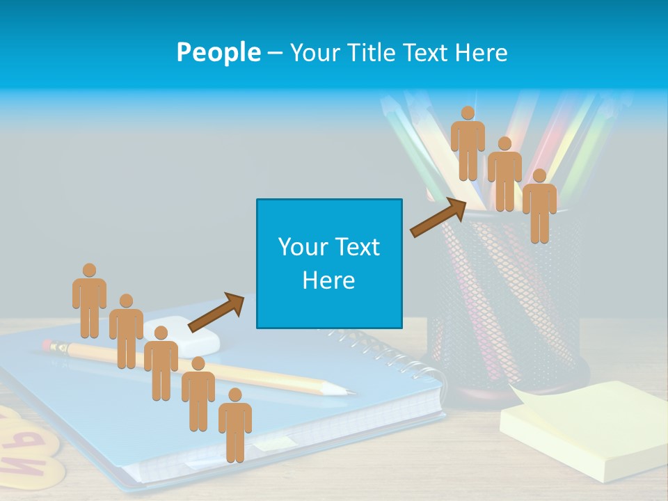 Chalkboard Piled Pile PowerPoint Template