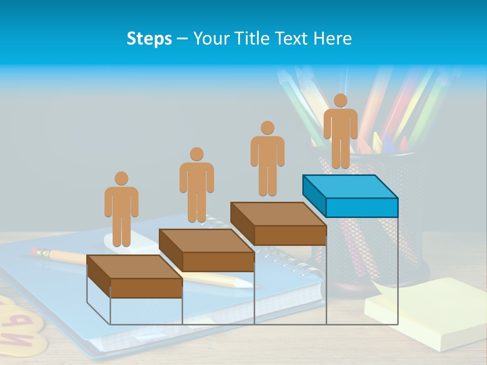 Chalkboard Piled Pile PowerPoint Template