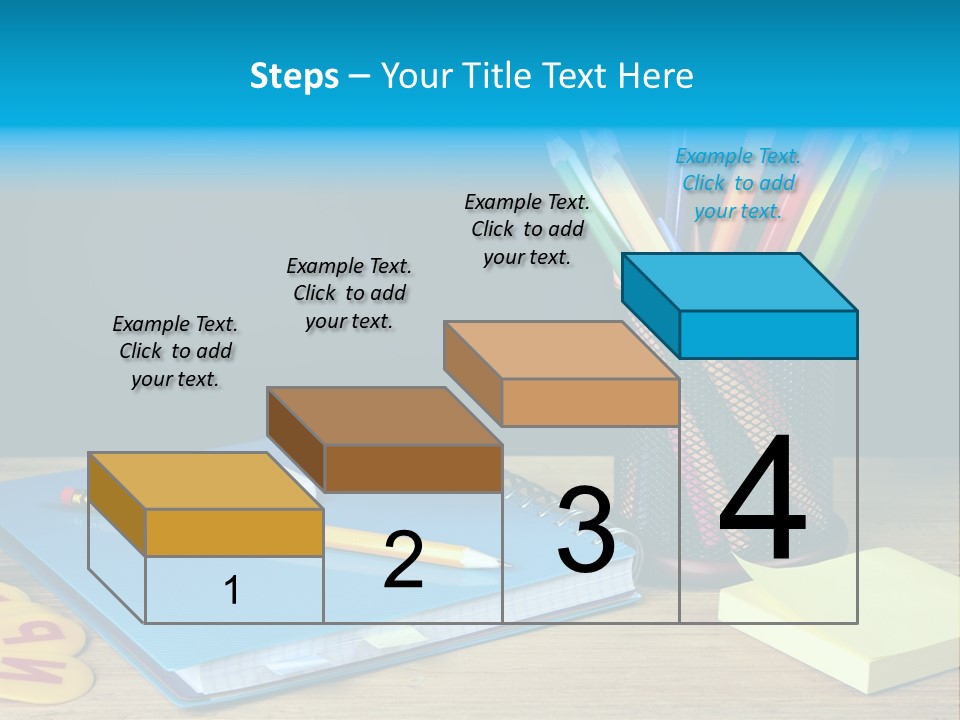 Chalkboard Piled Pile PowerPoint Template