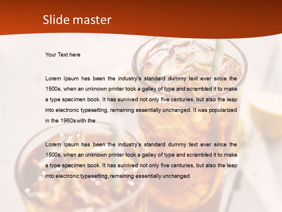 Moise Sliced Refreshment PowerPoint Template