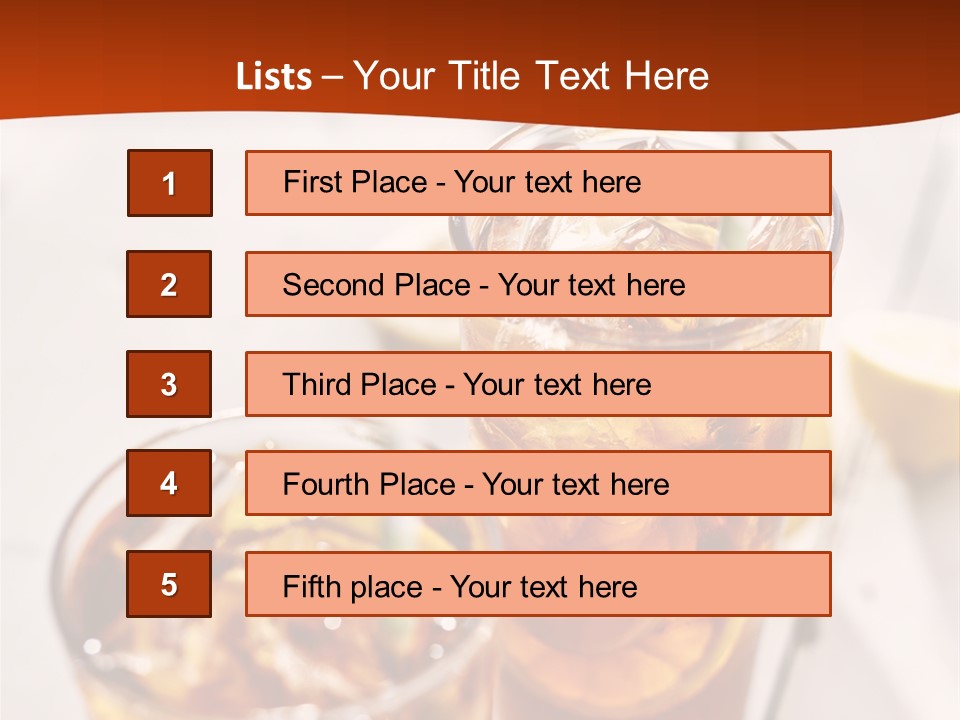 Moise Sliced Refreshment PowerPoint Template