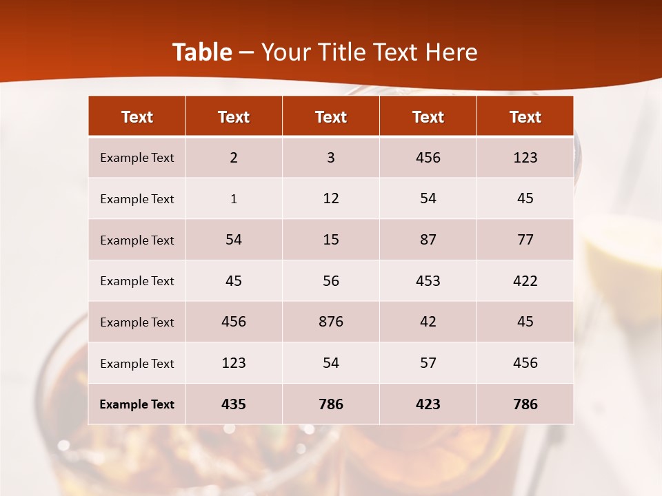 Moise Sliced Refreshment PowerPoint Template
