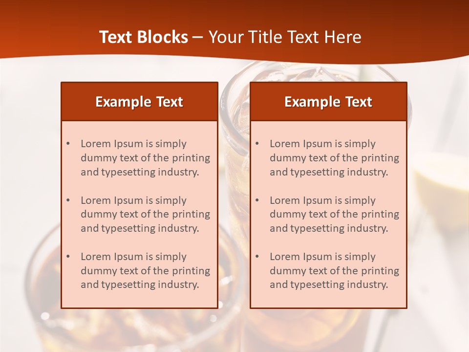 Moise Sliced Refreshment PowerPoint Template