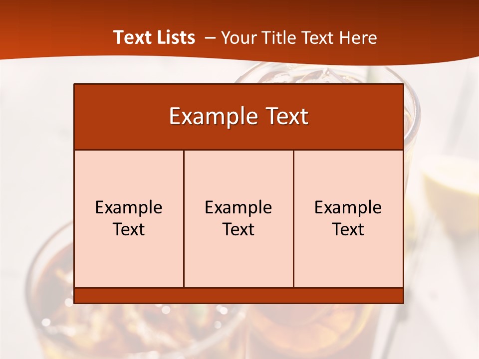 Moise Sliced Refreshment PowerPoint Template