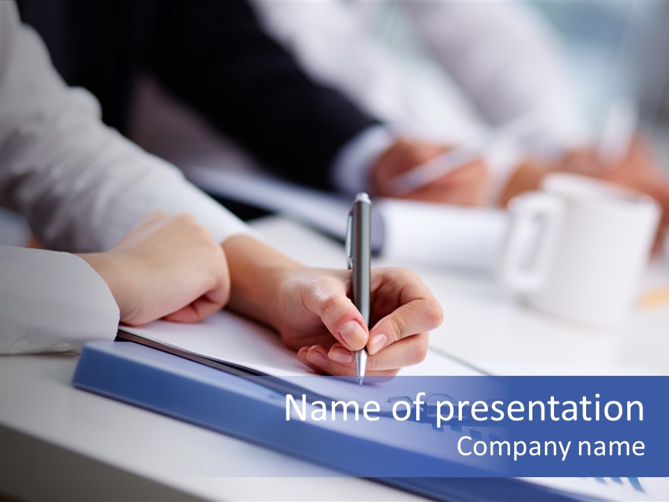 Finger Review Occupation PowerPoint Template