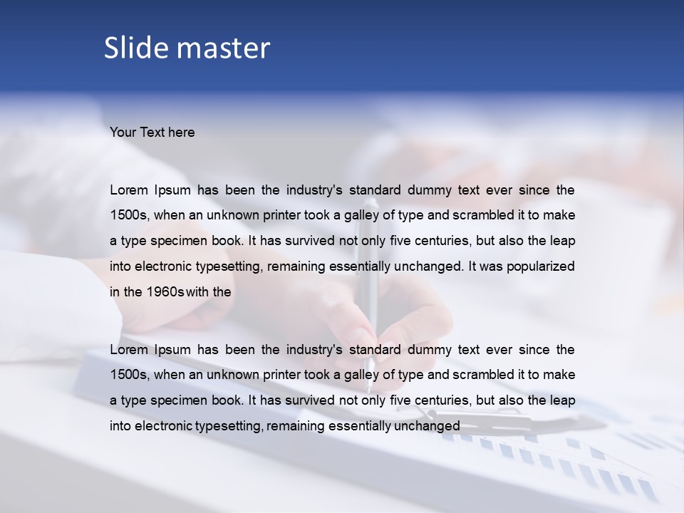 Finger Review Occupation PowerPoint Template