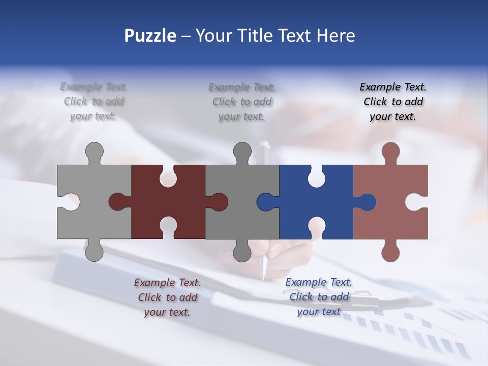 Finger Review Occupation PowerPoint Template