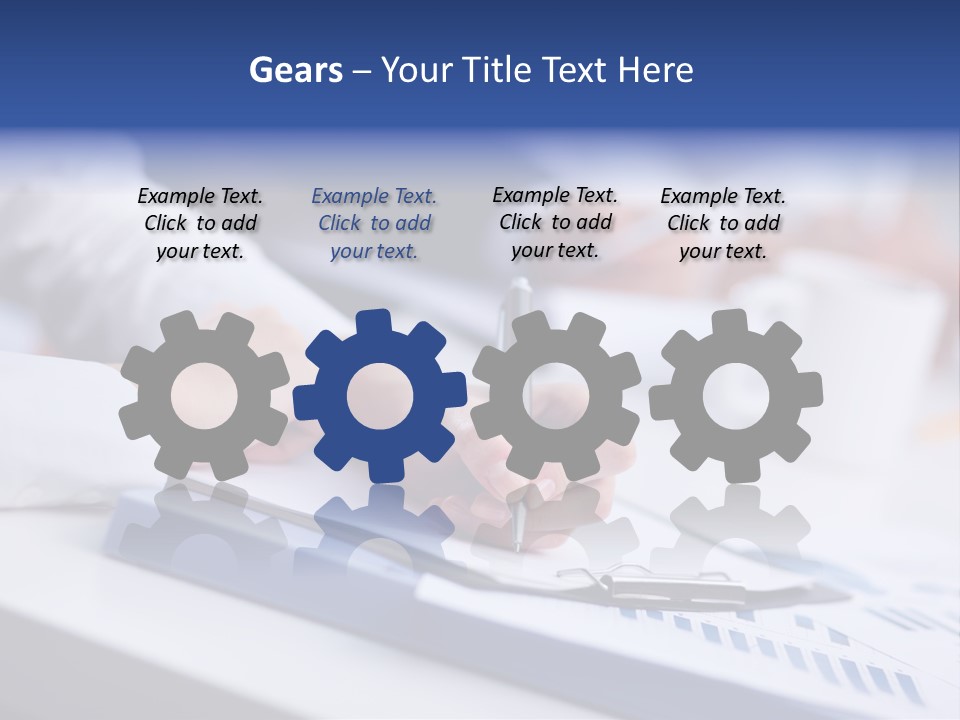 Finger Review Occupation PowerPoint Template