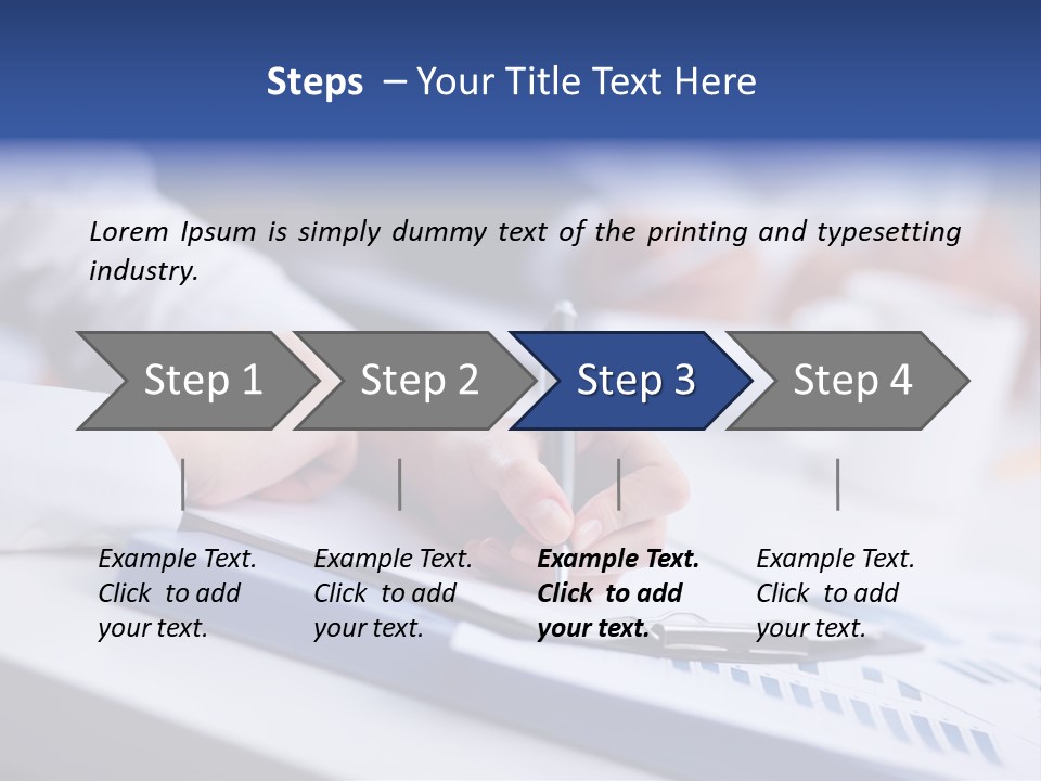 Finger Review Occupation PowerPoint Template