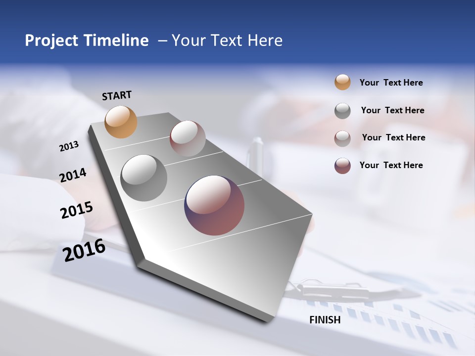 Finger Review Occupation PowerPoint Template
