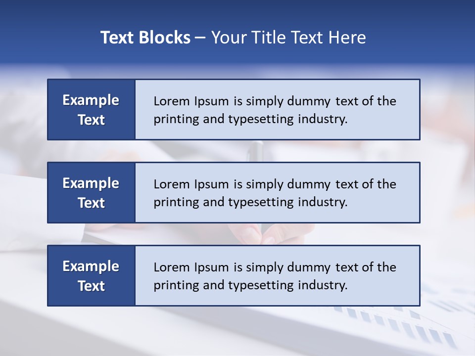 Finger Review Occupation PowerPoint Template