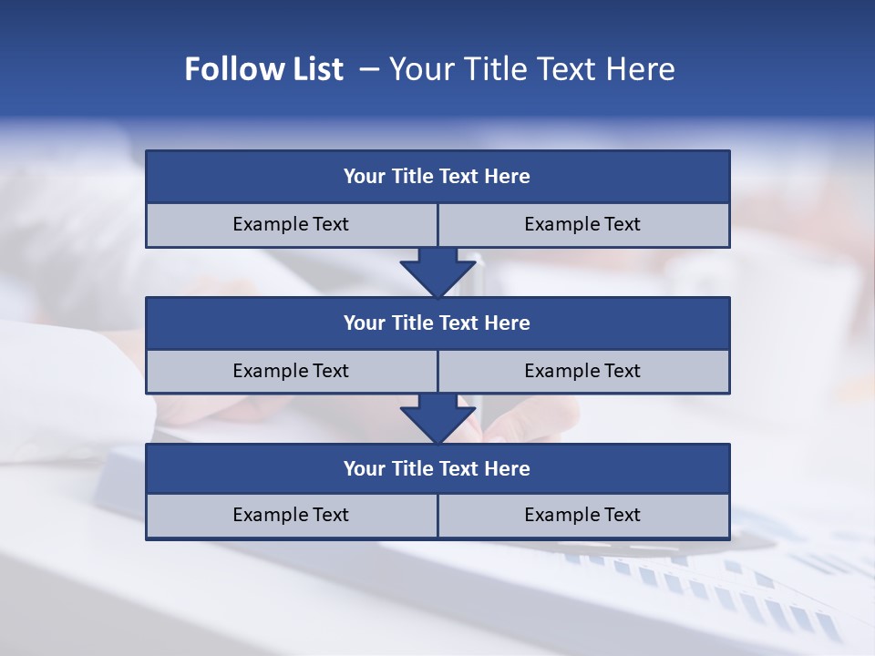 Finger Review Occupation PowerPoint Template