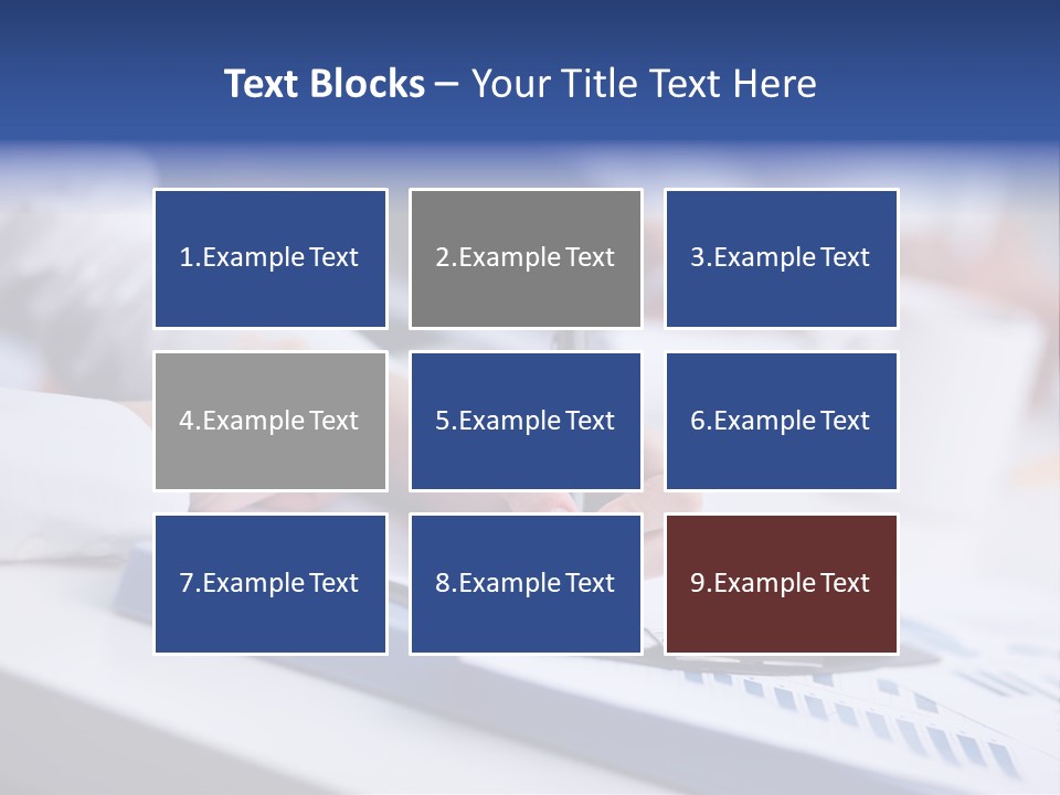 Finger Review Occupation PowerPoint Template