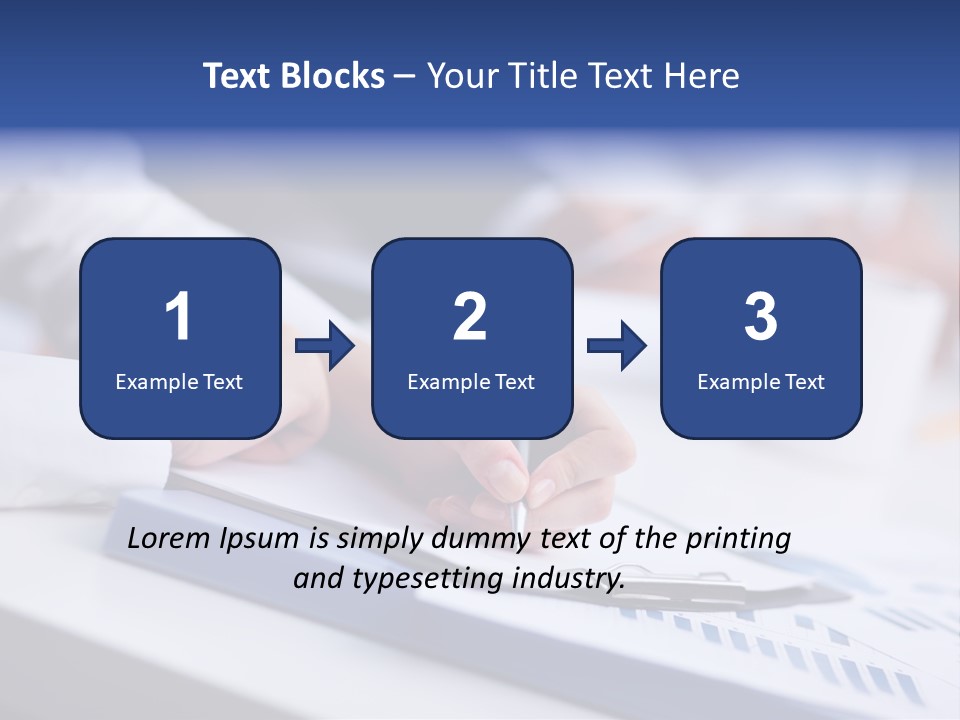 Finger Review Occupation PowerPoint Template