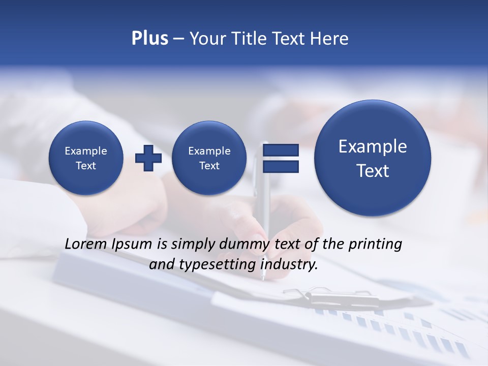 Finger Review Occupation PowerPoint Template