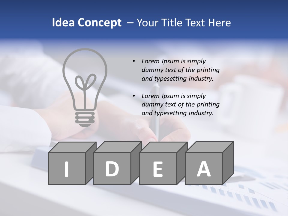 Finger Review Occupation PowerPoint Template