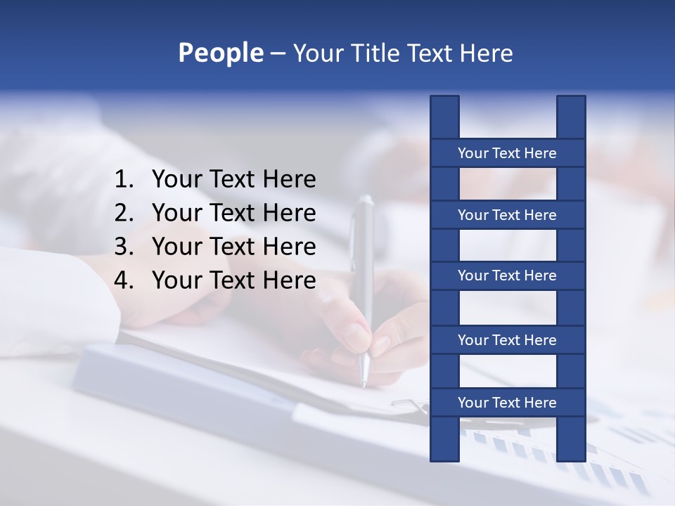 Finger Review Occupation PowerPoint Template