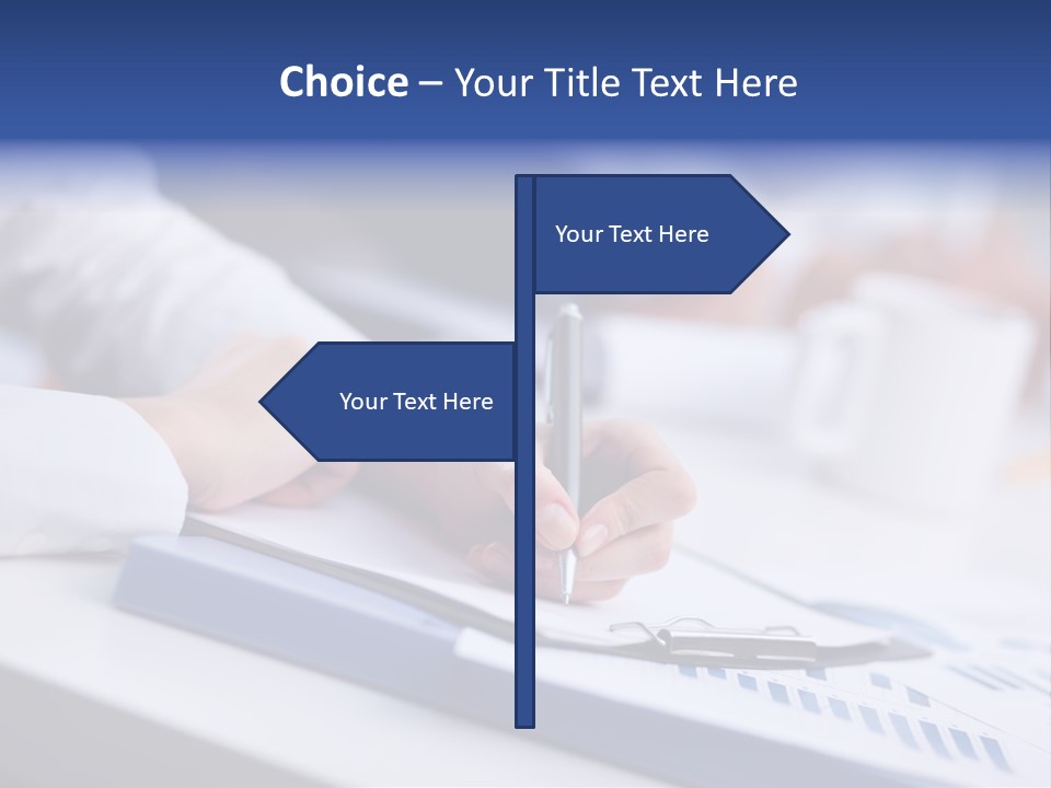 Finger Review Occupation PowerPoint Template