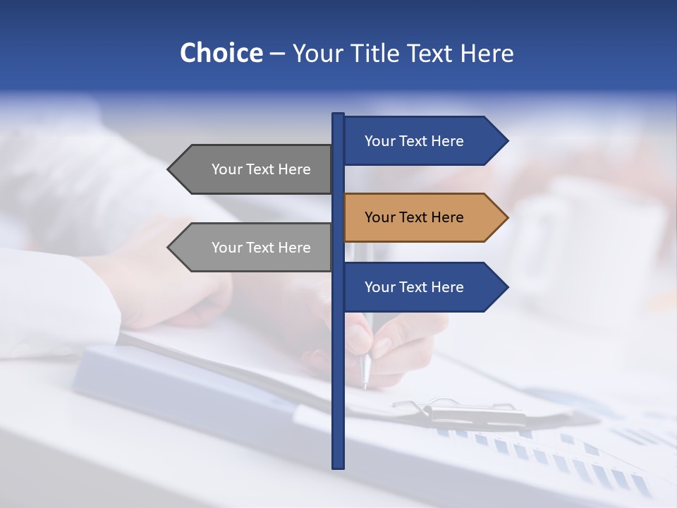 Finger Review Occupation PowerPoint Template