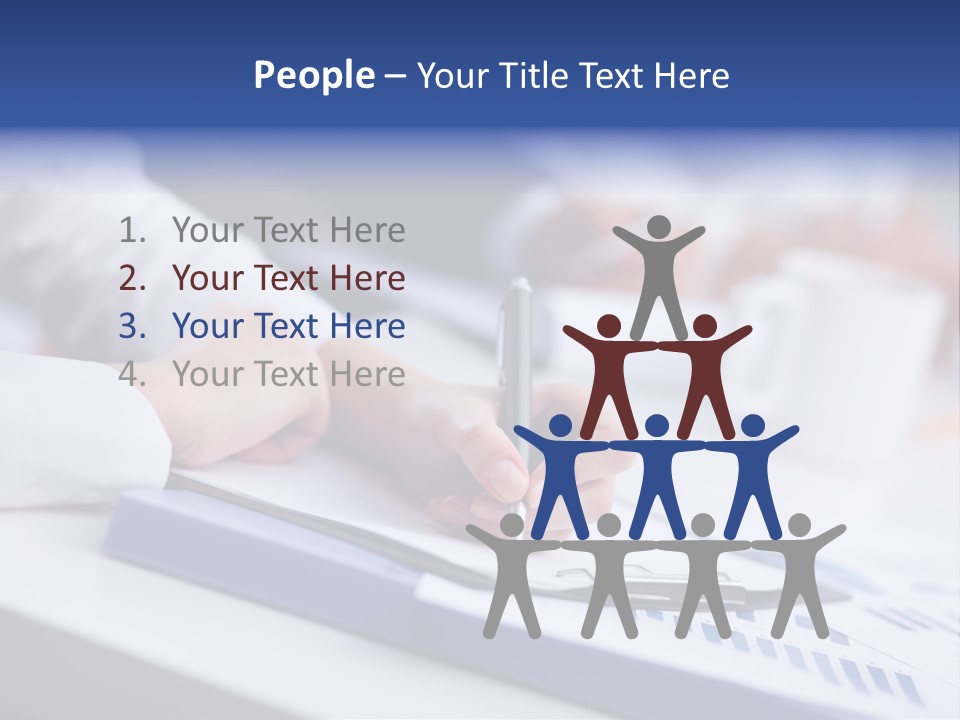 Finger Review Occupation PowerPoint Template