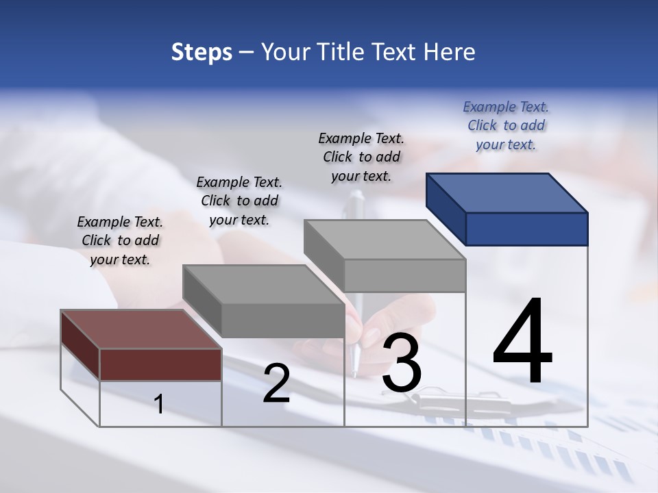 Finger Review Occupation PowerPoint Template
