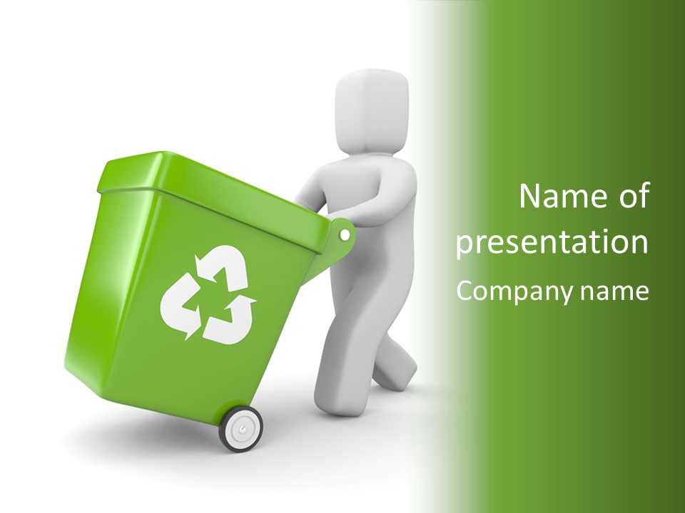 Environment Recyclable Trash PowerPoint Template